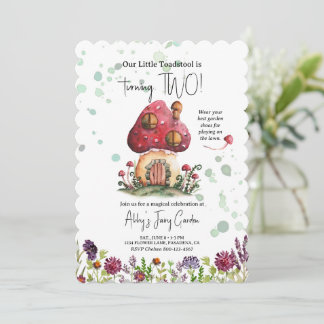 Invitación Fiesta de Cumpleaños en el Jardín Infantil Niña Ca