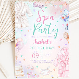 Invitación Fiesta de Cumpleaños en el Spa
