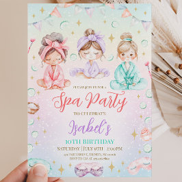 Invitación Fiesta de cumpleaños en el Spa