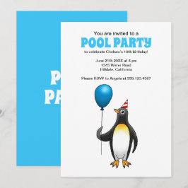 Invitación Fiesta de Cumpleaños en la Piscina de Verano