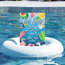Fiesta de Cumpleaños en la Piscina de Verano