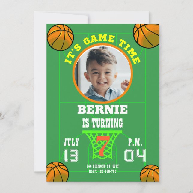 INVITACIÓN FIESTA DE CUMPLEAÑOS ES HORA DE JUEGO (Anverso)