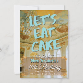 Invitación Fiesta de cumpleaños estética de Rococo Marie Anto