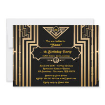 Fiesta de cumpleaños, estilo Gatsby, Art-Deco, oro