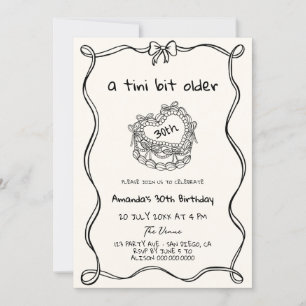 Invitación Fiesta de cumpleaños extravagante un poquito más v