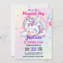 Fiesta de Cumpleaños Fantasía Mágica Unicornio