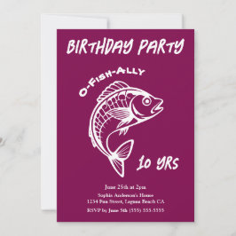 Invitación Fiesta de Cumpleaños-Fish