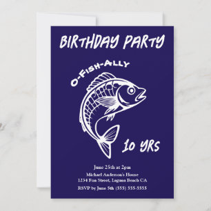 Invitación Fiesta de Cumpleaños-Fish