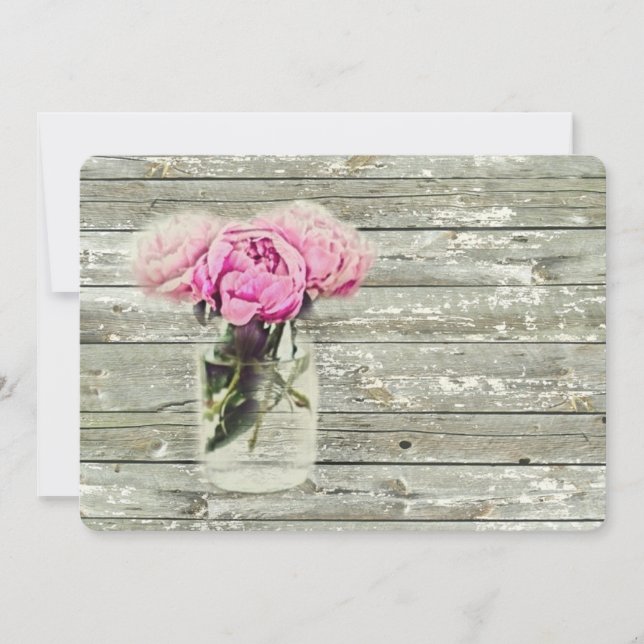 Invitación fiesta de cumpleaños floral subió país elegante (Anverso)
