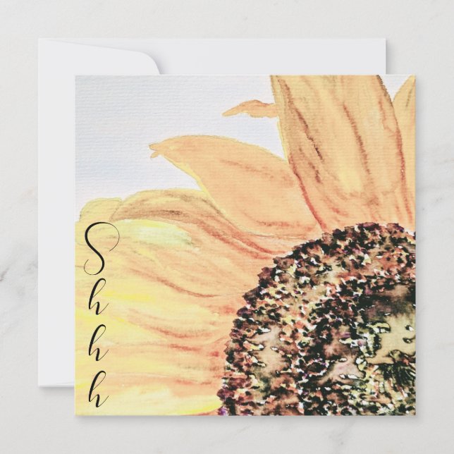Invitación Fiesta de cumpleaños Floral Sunflower Surprise (Anverso)