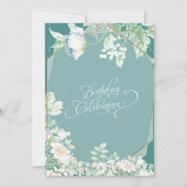 Invitación Fiesta de cumpleaños | Flores silvestres y bayas g