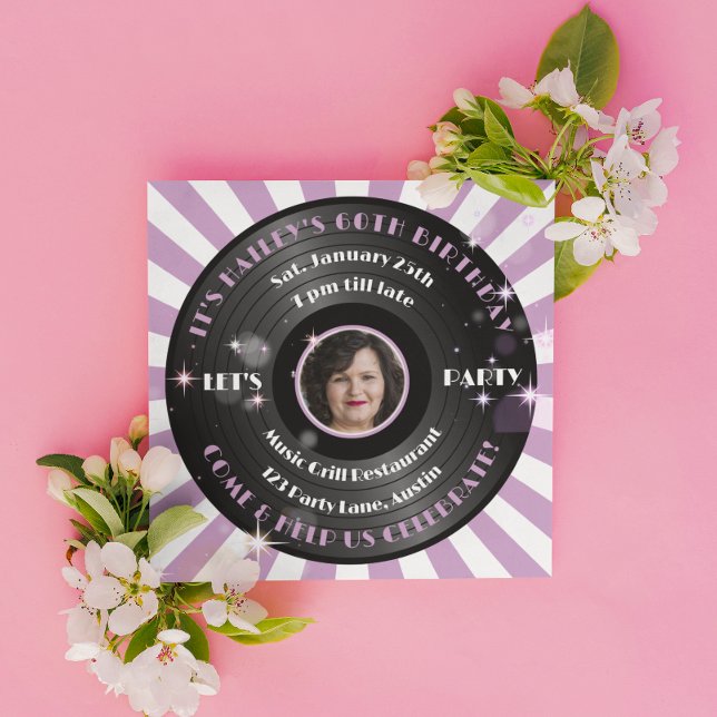 Invitación Fiesta de cumpleaños fotográfica de las mujeres de (Subido por el creador)