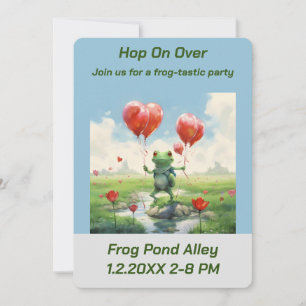 Invitación Fiesta de Cumpleaños FrogTastic