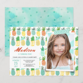 Invitación Fiesta de Cumpleaños | Fruta de Piña | Invitacione