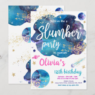 Invitación Fiesta de cumpleaños Galaxy entre Fiesta de madrig