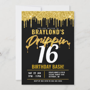 Invitación Fiesta de Cumpleaños Goteando