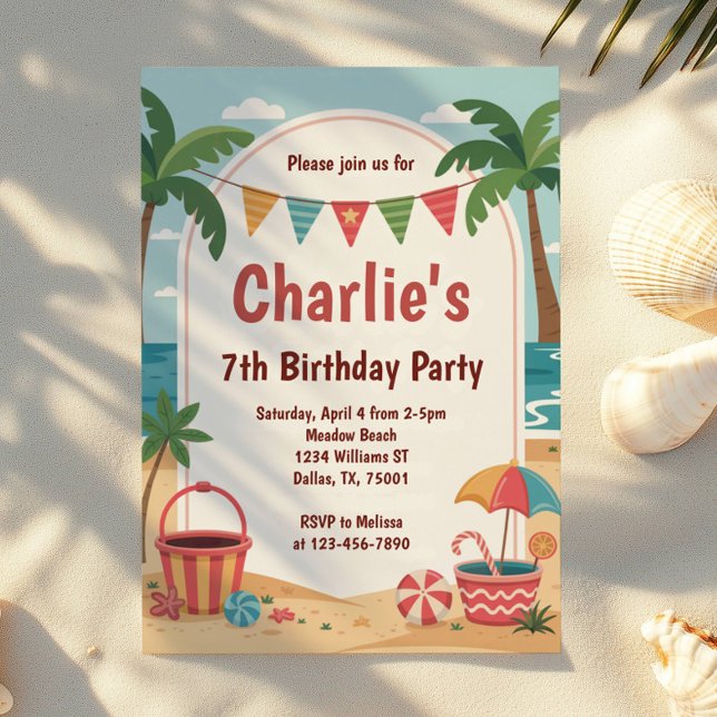 Invitación Fiesta de Cumpleaños Infantil de Fiesta en la Play (Subido por el creador)