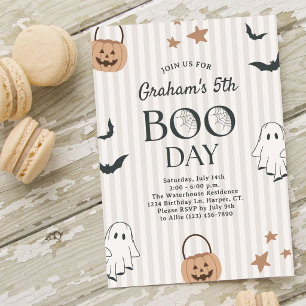Invitación Fiesta de cumpleaños infantil de Halloween neutral