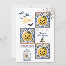 Fiesta de cumpleaños italiana de Halloween Ciao Bo