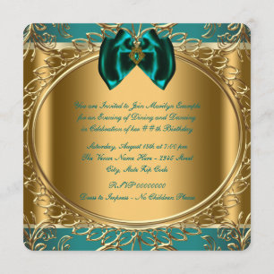 Invitación Fiesta de Cumpleaños Jade y Oro