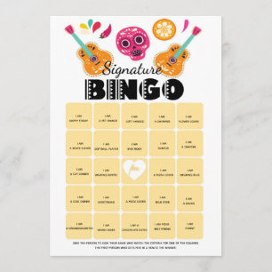 Invitación fiesta de cumpleaños juego de bingo
