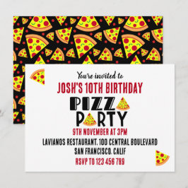 Invitación Fiesta de cumpleaños Kids Pizza