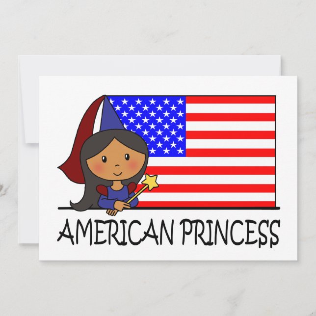Invitación Fiesta de cumpleaños linda de princesa Girl del (Anverso)