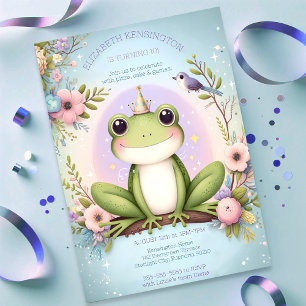 Invitación Fiesta de cumpleaños lindo a princesa de niños