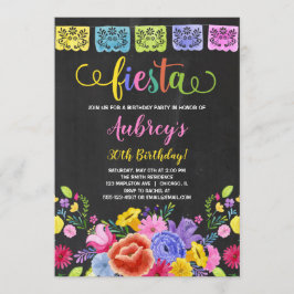 Invitación Fiesta de cumpleaños mexicana de la fiesta