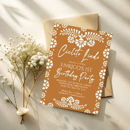 Invitación Fiesta de cumpleaños mexicano Cielito lindo terrac