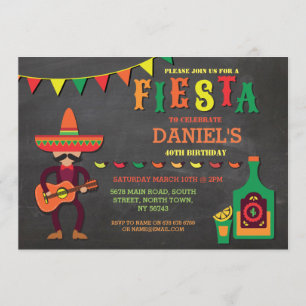 Invitación Fiesta de cumpleaños México Fiesta mexicano invita
