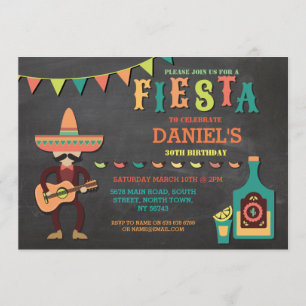 Invitación Fiesta de cumpleaños México Fiesta mexicano invita