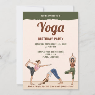 Invitación Fiesta de Cumpleaños Moderna Boho Ecológica para M