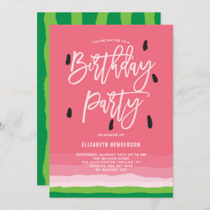 Invitación Fiesta de cumpleaños moderna de Gradiente de sandí
