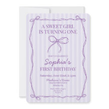 Fiesta de cumpleaños Morple Coquette Bow Pastel La