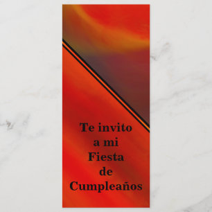 Invitación - Fiesta de Cumpleaños - Naranja