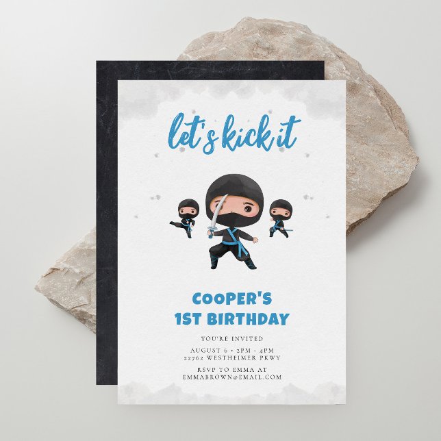 Invitación Fiesta de cumpleaños Ninja (Subido por el creador)