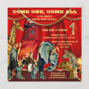 Invitación Fiesta de cumpleaños número 1