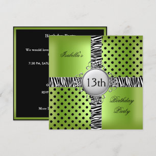 Invitación Fiesta de cumpleaños número 13 de adolescente Lima
