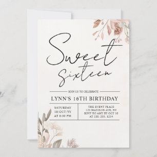 Invitación Fiesta de cumpleaños número 16