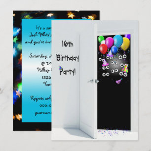 Invitación fiesta de cumpleaños número 16 sorpresa