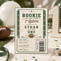 Fiesta de cumpleaños número 1 de Football Green Ro