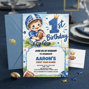 Invitación Fiesta de cumpleaños número 1 de Fútbol de Primer 