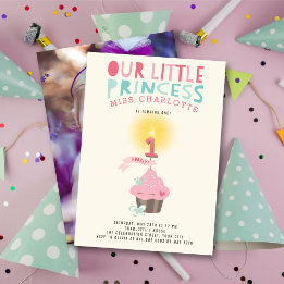 Invitación Fiesta de cumpleaños número 1 de la princesa Littl