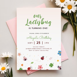 Invitación Fiesta de cumpleaños número 1 de la señorita mariq