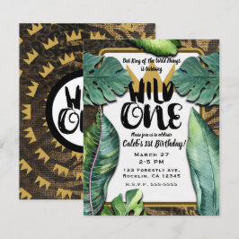 Invitación Fiesta de cumpleaños número 1 del rey de las cosas