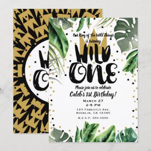 Invitación Fiesta de cumpleaños número 1 del rey de las cosas