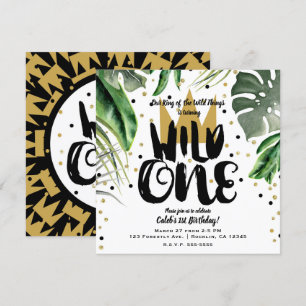 Invitación Fiesta de cumpleaños número 1 del rey de las cosas