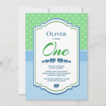 Fiesta de cumpleaños número 1 Elefantes Azules