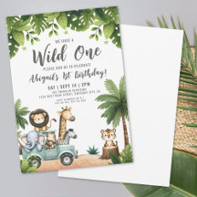 Fiesta de Cumpleaños número 1 Jungle Safari Wild O